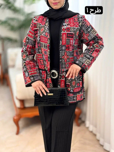 کت تافته مدل خورشید یلدایی