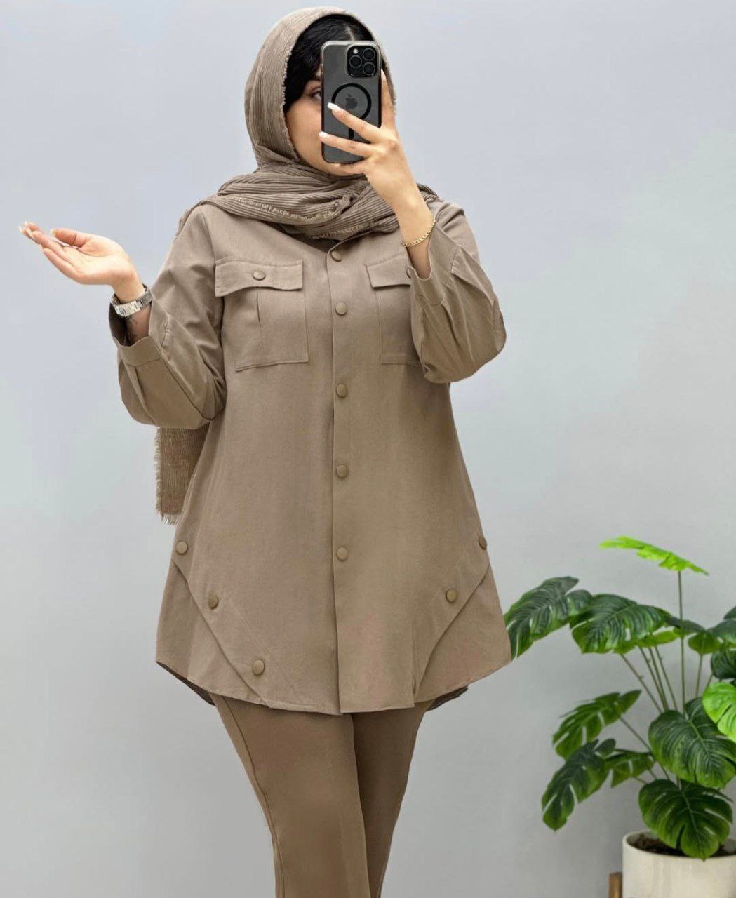مانتو کتان مدل فرانک