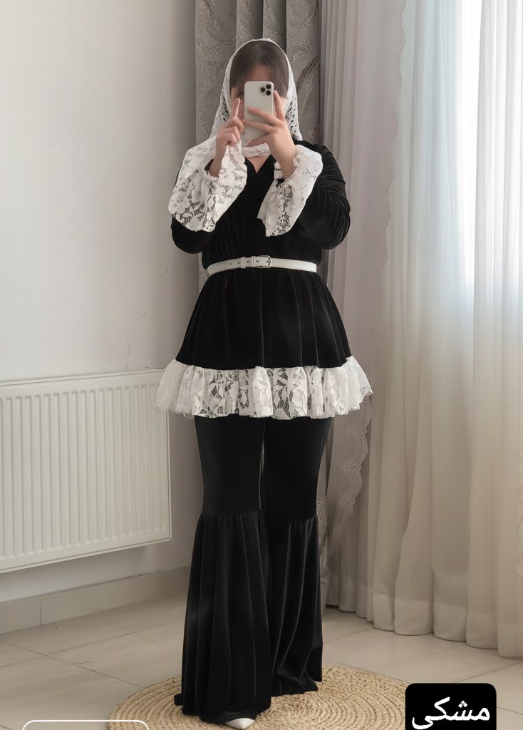ست تونیک و شلوار مخمل آذین