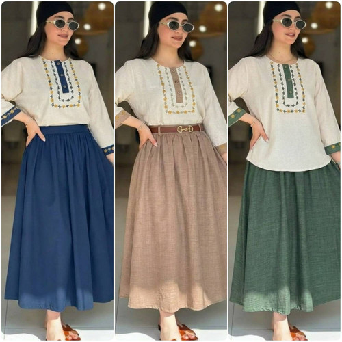 ست شومیز و دامن ژیوا