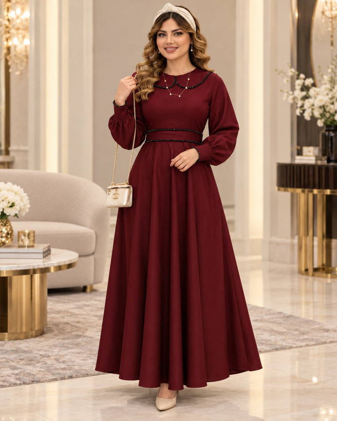 پیراهن بلند مروارید