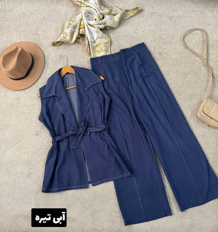 ست وست و شلوار لی تنسل