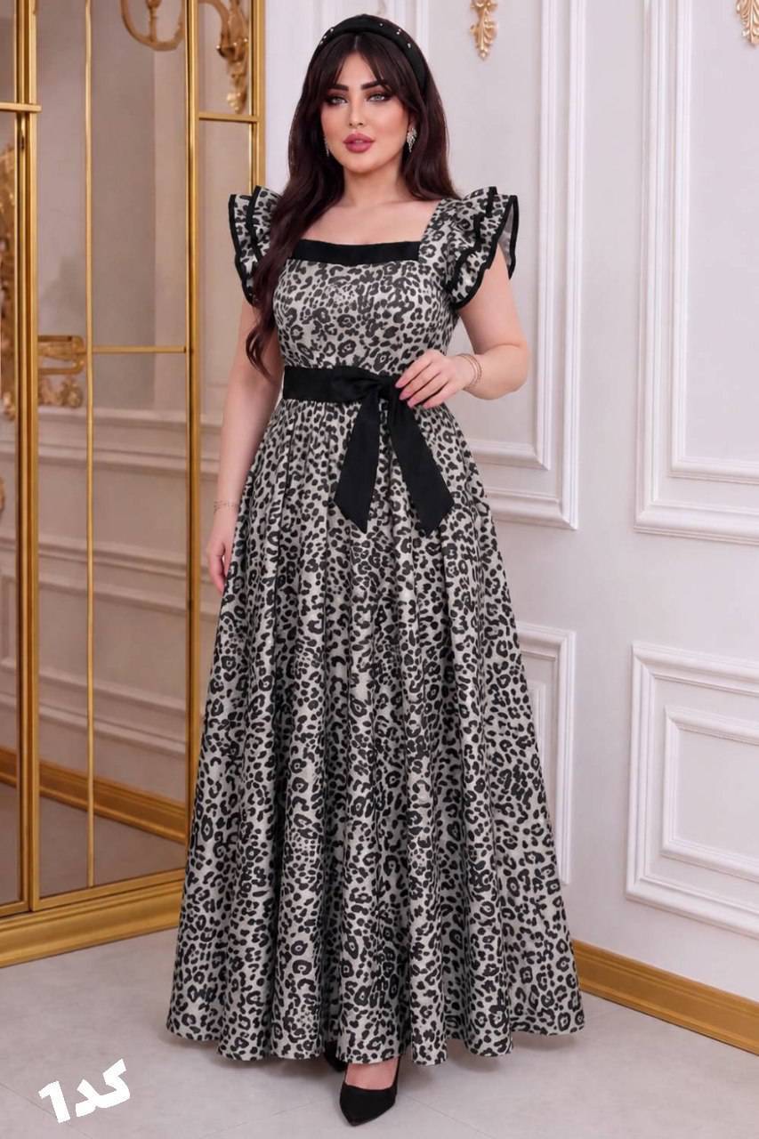 پیراهن عروسکی پلنگی